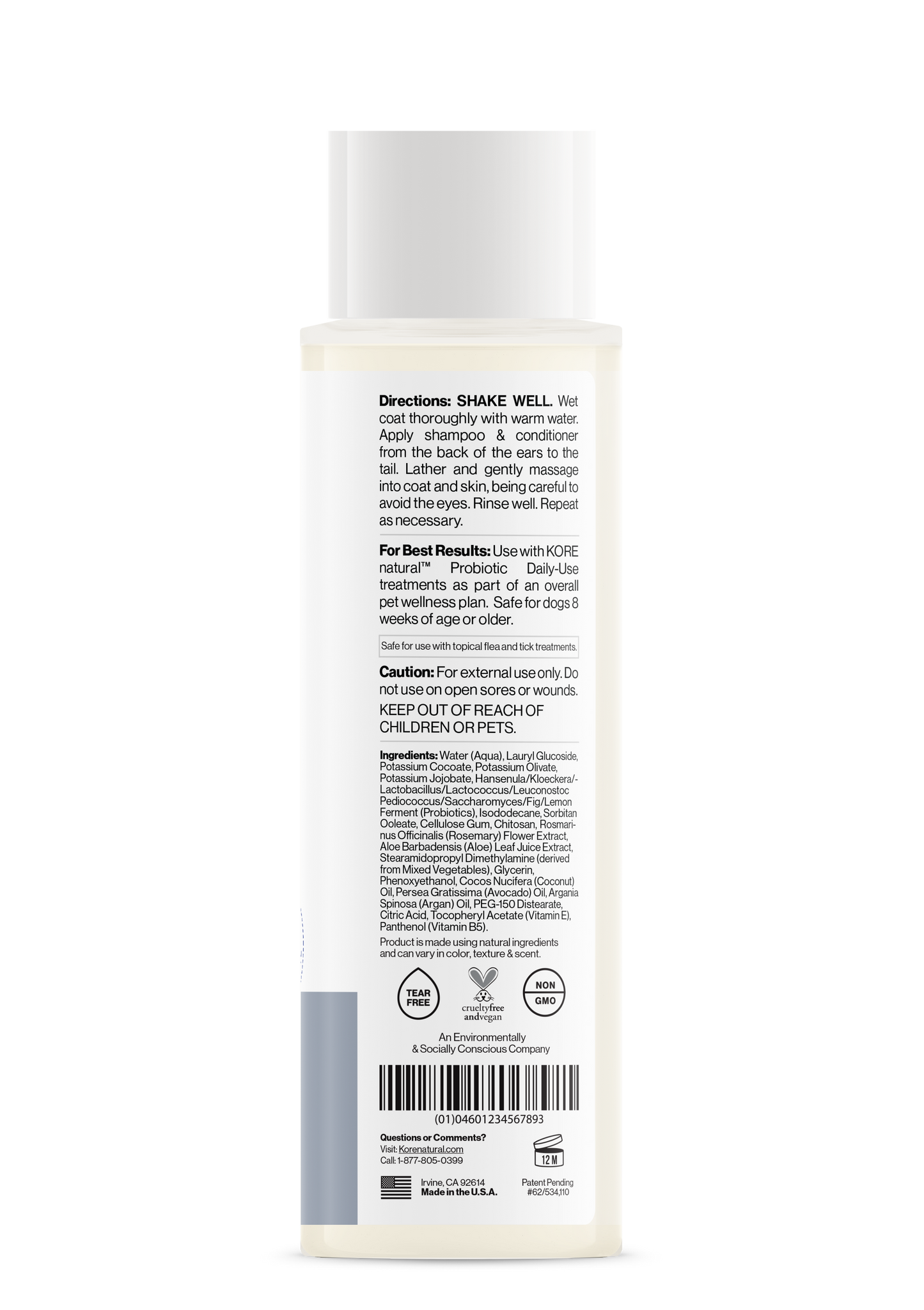 Probiotic Unscented Shampoo & Conditioner